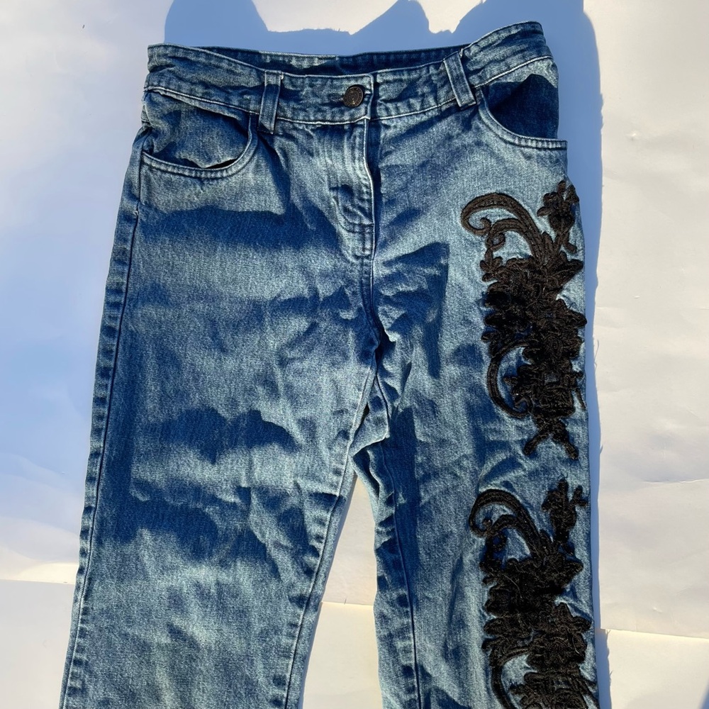 Copper Key kids embroidered y2k jeans